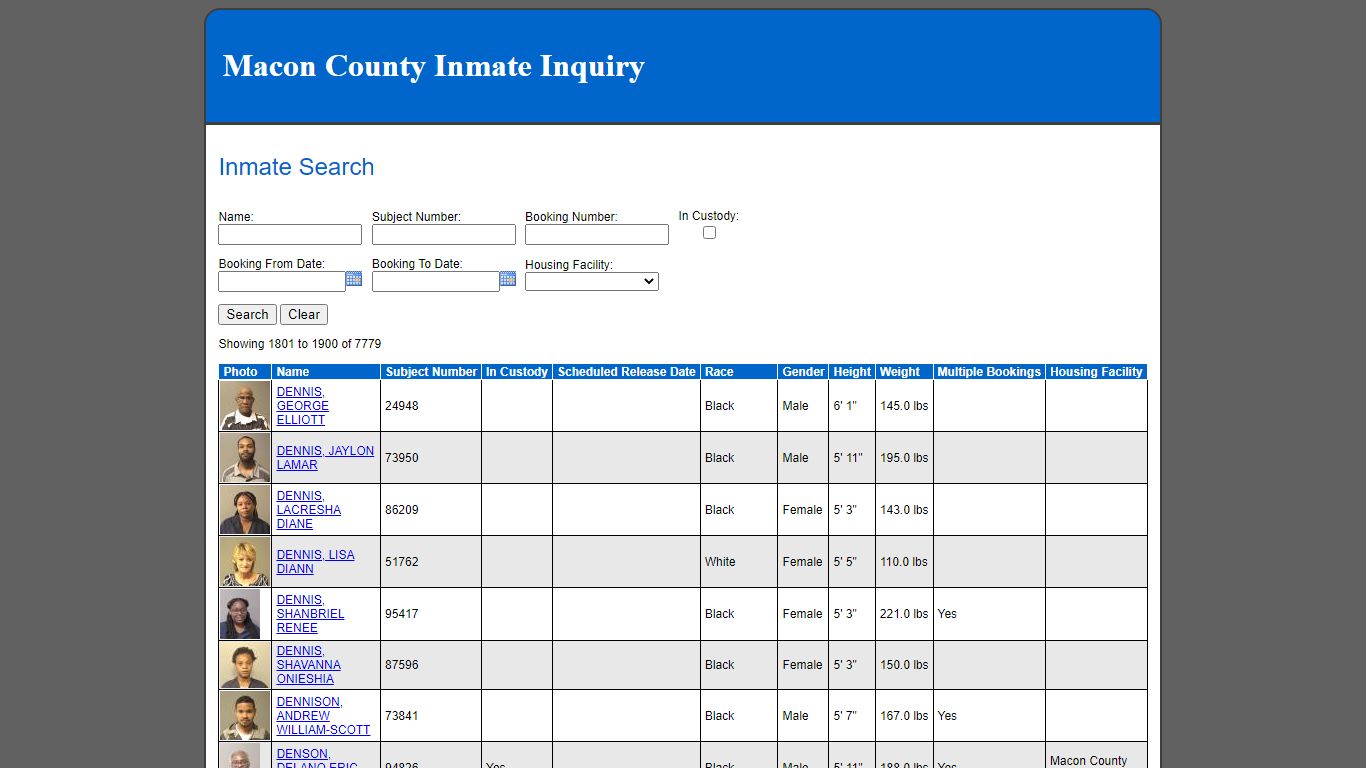 Inmate Search - 50.77.170.147